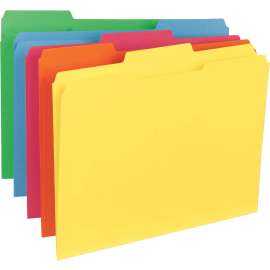 Bus. Source 1/3-cut Tab Colored File Folders