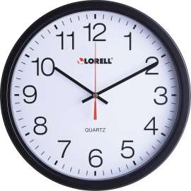 Lorell 12-1/2" Slimline Quartz Wall Clock