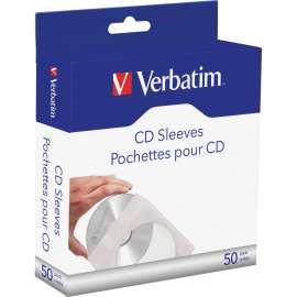 Verbatim Clear Window CD/DVD Paper Sleeves