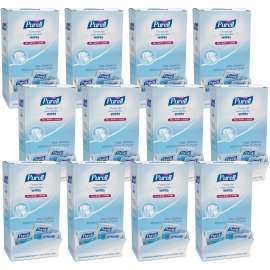 Cottony Soft Individually Wrapped Hand Sanitizing Wipes, 5 x 7, White, 12/Carton