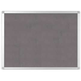 Bi-silque Ayda Fabric 24"W Bulletin Board