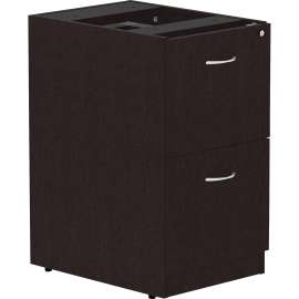 Lorell Essentials Espresso Laminate Pedestal