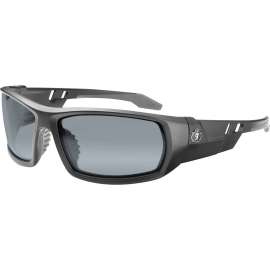 Ergodyne Skullerz Odin Safety Glasses, Silver Mirror Lens, Matte Black Frame