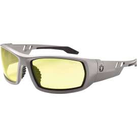 Ergodyne Skullerz Odin Safety Glasses, Yellow Lens, Matte Gray Frame