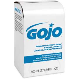 GOJO® Premium Lotion Hand Soap Refills, Waterfall Fragrance, 800 mL, Case Of 12 Refills