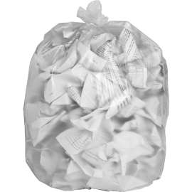 Genuine Joe Everyday High Density Clear Can Liners, 24"W x 24"L