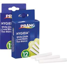 Prang Nontoxic Chalk Sticks, White
