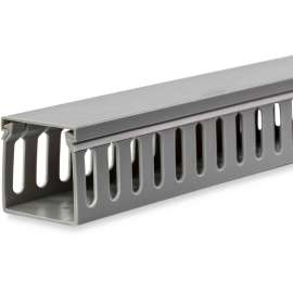 StarTech.com 2x2in Open Slot Wiring Cable Raceway Duct with Cover - Open Slot - Cable raceway - gray - 2 m