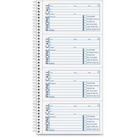 Adams Spiral Bound Phone Message Book