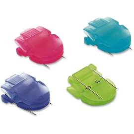 Wall Clips for Fabric Panels, 40 Sheets, Assorted Cool Colors, 4/Pack