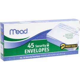 Mead Press-it Seal-it No. 10 Security Envelopes