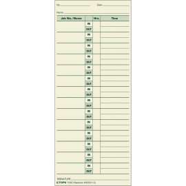 Tops Job Cards Time Cards