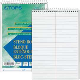 Tops Gregg Ruled Wirebound Steno Books