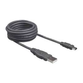 Belkin F3U138B06 USB Cable, 5.91 ft USB Data Transfer Cable, First End: 5-pin Mini USB Type B, Black