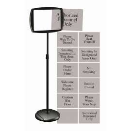 Bi-silque Interchangeable Floor Pedestal Sign