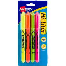 Avery HI-LITER Pen Style Highlighters