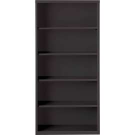 Lorell Fortress Series Black Steel Bookcase