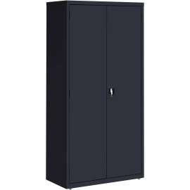 Lorell Fortress Steel Black Storage Cabinet