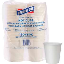 Genuine Joe Single Wall Lined Disposable Cups