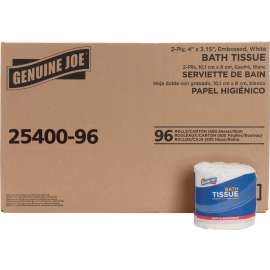 Genuine Joe 2-ply Standard Bath Tissue Rolls