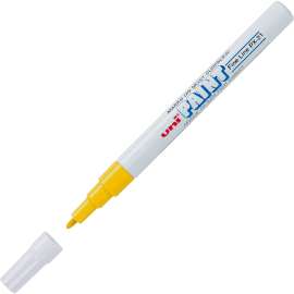 uniball Uni-Paint PX-21 Oil-Based Fine Point Marker, Yellow, 1 Dozen