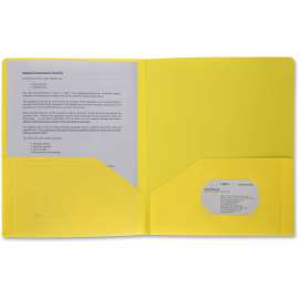 Bus. Source 2-pocket Poly Portfolio