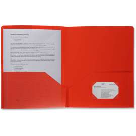 Bus. Source 2-pocket Poly Portfolio