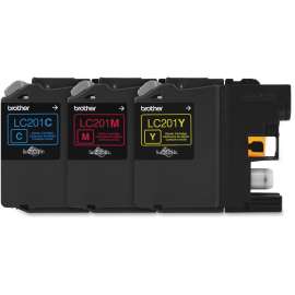 Brother Genuine Innobella LC2013PKS Ink Cartridge, Inkjet, Yield 260 Pages (Per Cartridge), Magenta, Cyan, Yellow, 3 / Pack