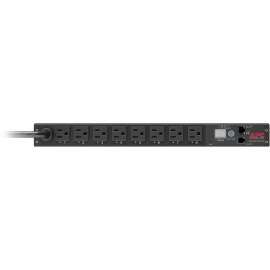 APC by Schneider Electric Rack PDU, Switched, 1U, 15A, 100/120V, (8)5-15, Switched, NEMA 5-15P, 8 x NEMA 5-15R, 120 V AC