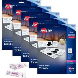 Avery Tear-Away Stubs Printable Tickets