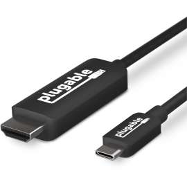 Plugable USB C to HDMI Adapter Cable, Connect USB-C or Thunderbolt 3 Laptops to HDMI Displays up to 4K@60Hz, (Compatible with 2018 MacBook Air, 2017 2018 2019 MacBook Pro, XPS) HDMI 2.0 6 Feet, 1.8m