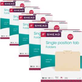 Smead 1/3 Cut Tab Manila File Folders