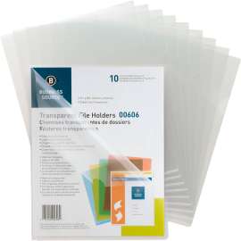 Bus. Source Transparent Poly File Holders
