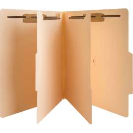 Bus. Source 6-part Manila Classification Folders
