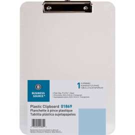 Bus. Source Flat Clip Plastic Clipboard