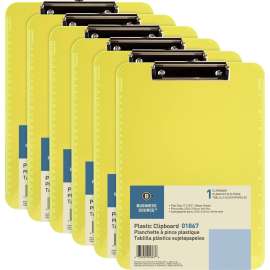 Bus. Source Flat Clip Plastic Clipboard