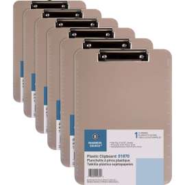 Bus. Source Flat Clip Plastic Clipboard