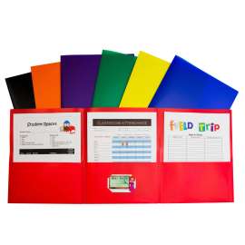 C-Line Tri-Fold Poly Portfolio, Box of 24