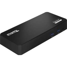 Plugable USB C Triple Display Docking Station with Laptop Charging, Thunderbolt 3 or USB C Dock Compatible with Specific Windows and Mac Systems, (3x HDMI, 6x USB Ports, 60W USB PD)