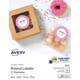 Avery® Sure Feed Easy Peel Glossy Labels