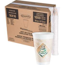 Dart Cafe G Design Foam Cups