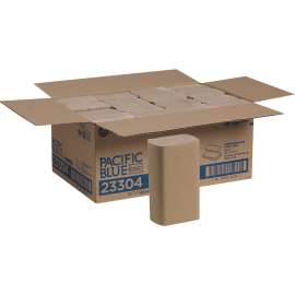 Pacific Blue Basic 1-Ply Recycled Multifold Paper Towel By GP Pro , Brown, 4,000 Towels/Case