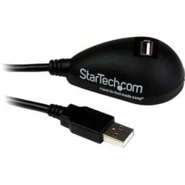 StarTech.com 5ft Desktop USB Extension Cable, A Male to A Female, Extend a USB port from the back of your computer to your desktop, 5 ft usb a to a extension cable, 5ft usb a male to a female cable