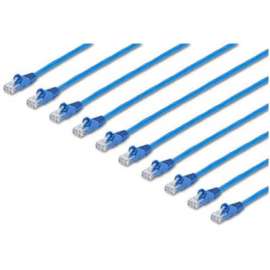 StarTech.com 5 ft. CAT6 Ethernet Cable, 10 Pack, ETL Verified, Blue CAT6 Patch Cord, Snagless RJ45 Connectors