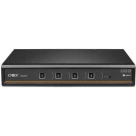 Vertiv Cybex SC900 Secure KVM | Dual Head | 4 Port Universal DisplayPort | NIAP version 4.0 Certified - Secure Desktop KVM Switches | Secure KVM Switch | Dual Head | NIAP Certified | Secure Keyboard | 2 to 8 Port, Secure Isolated Channels | Running