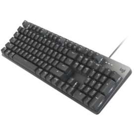 Logitech K845 Mechanical Illuminated Corded Aluminum Keyboard (TTC Brown), Brown Box, Cable Connectivity, USB Interface, English