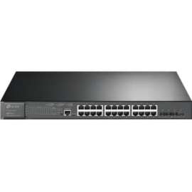 Tp Link TP-Link TL-SG3428XMP -Jetstream 24 Port Gigabit Smart Managed L2+ PoE switch, Limited Lifetime Protection, 24 PoE+ Port @384W, 4 * 10GE SFP+ Slots, Omada SDN Integrated