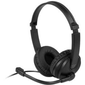 Aluratek AWHU02FB Headset, Stereo, USB, Wired, Over-the-head