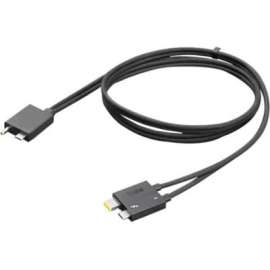 Lenovo Thunderbolt 4 WorkStation Dock Split Cable 0.7m - 2.30 ft Thunderbolt 4 Data Transfer/Power Cable for Workstation, Dock - Second End: 1 x Thunderbolt 4 Type C - Male - 40 Gbit/s - Splitter Cable - Black