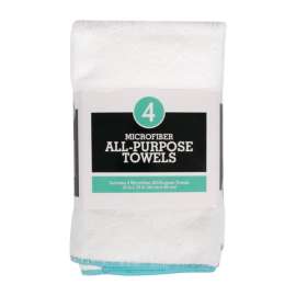 Ritz White Microfiber Solid Kitchen Towel 4 pk